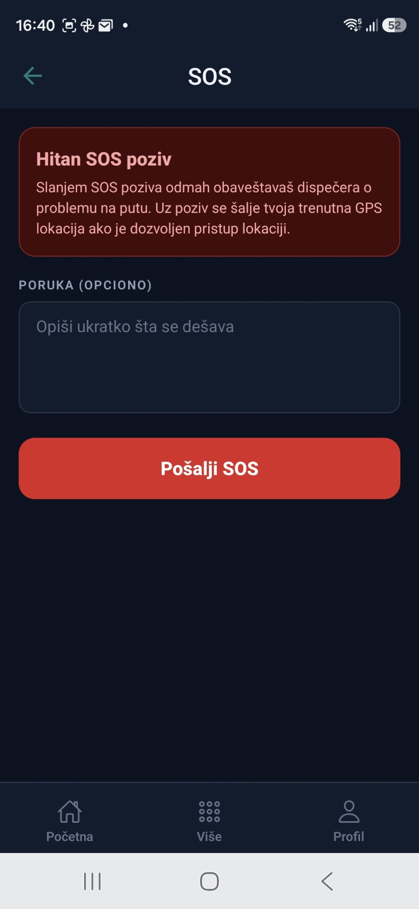 SOS — hitan poziv